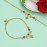 Gold Color Meena Work Anklets