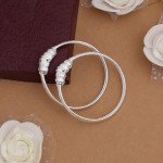 Silver Color 1 Pair Of Oxidised Kids Bangles Size: 1.6