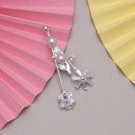 Silver Color Brooch Use Burkha Pin & Dupatta / Saree Pin