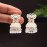 White Color Antique Earrings