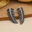 Silver Color Oxidised Earrings