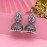 Silver Color Oxidised Earrings