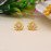 Stud Gold Plated Earrings 